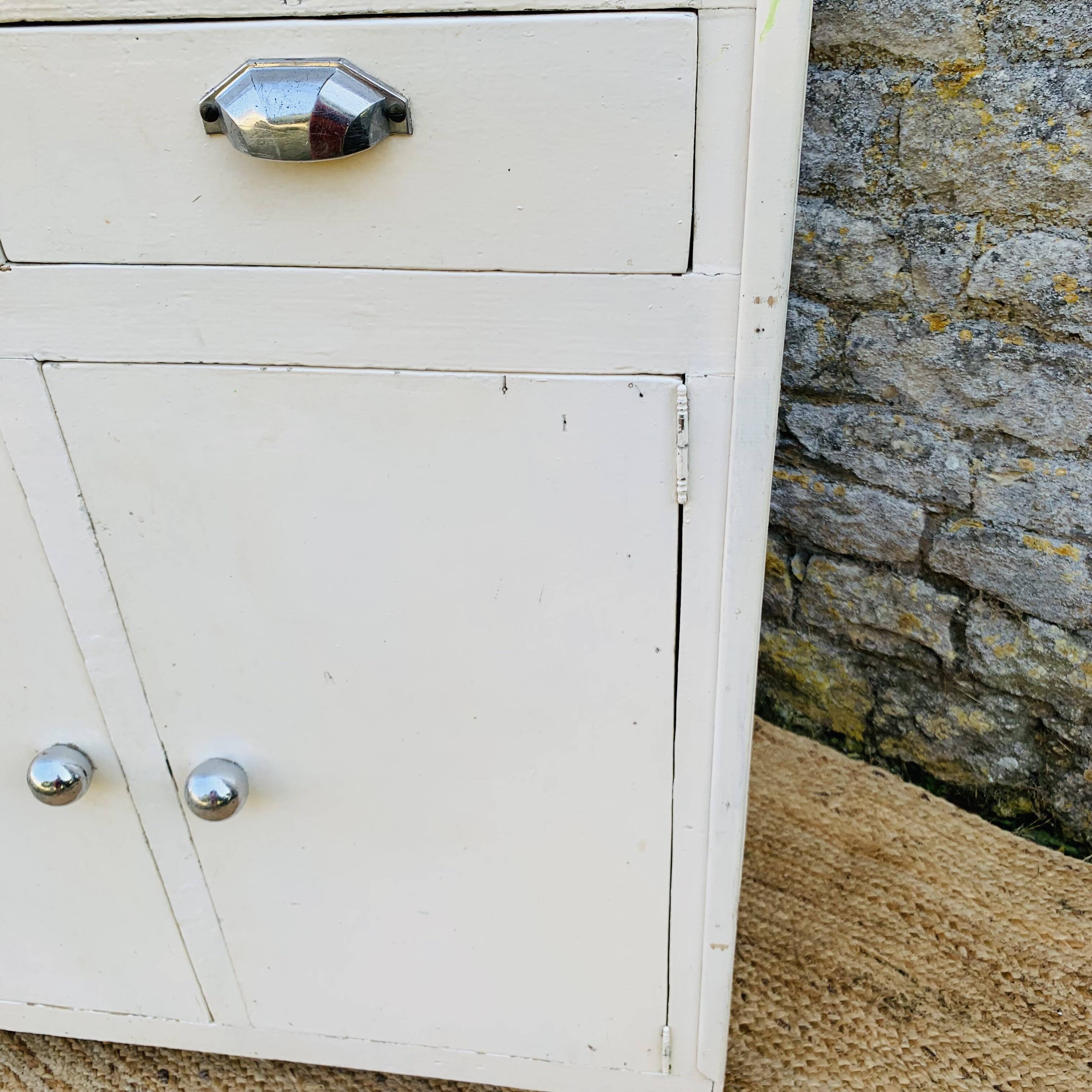 Vintage white sideboard