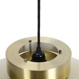 Lyskær Belysning “U.F.O” pendant lamp / Space Age / Danish modern design / gold / brass / aluminium / 1970s