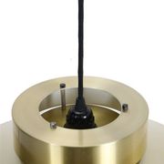 Lyskær Belysning “U.F.O” pendant lamp / Space Age / Danish modern design / gold / brass / aluminium / 1970s