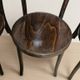 Set of 4 ton wooden dining chairs, 20th century, czechoslovak, 90 × 46 cm