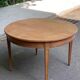 Louis XVI round extendable dining table renovated 230cm 19th century