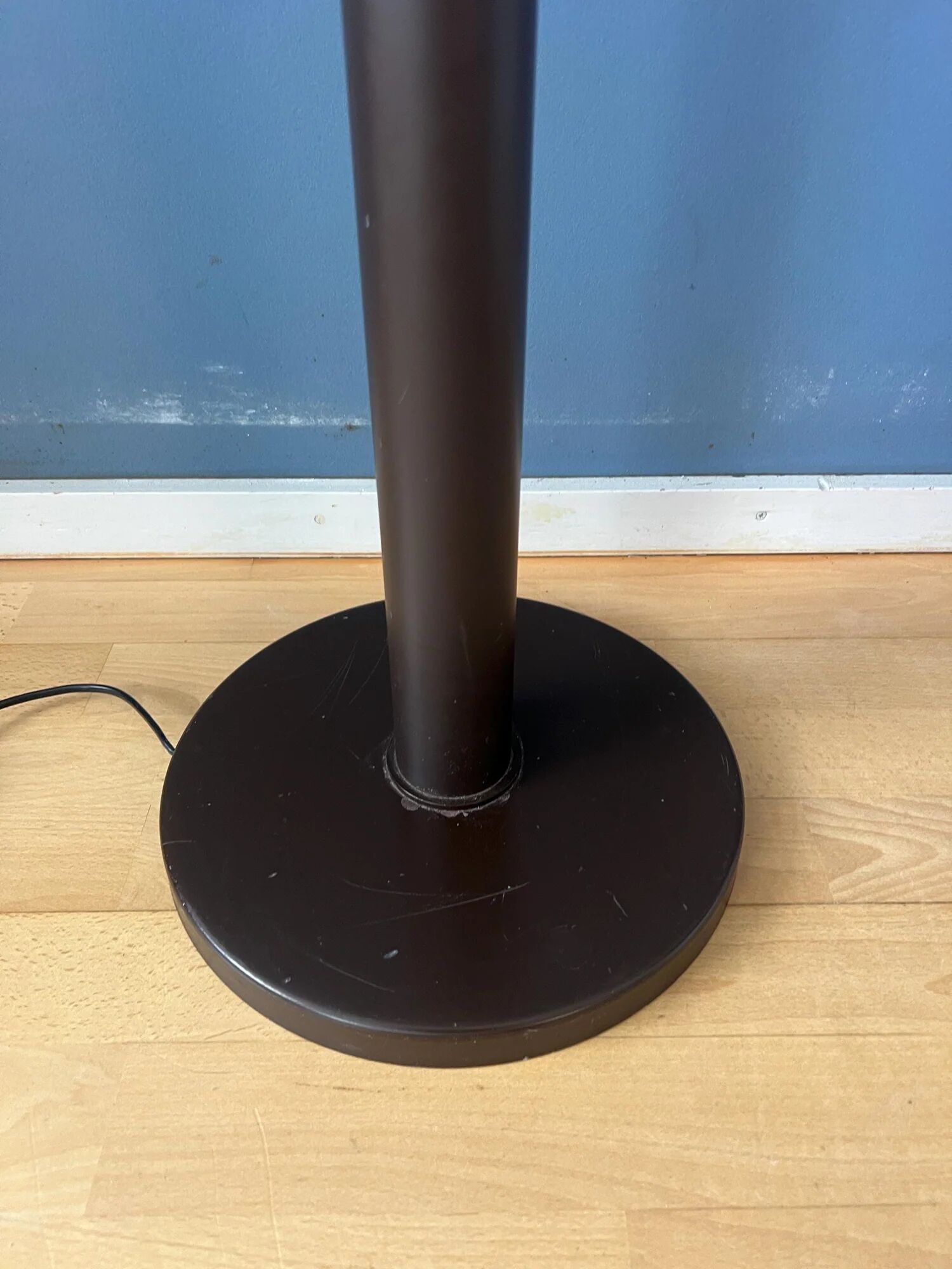 Vintage brown acrylic glass mushroom floor lamp