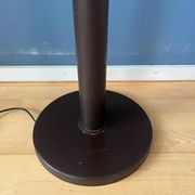 Vintage brown acrylic glass mushroom floor lamp