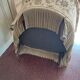 Fauteuil crapaud velours vintage