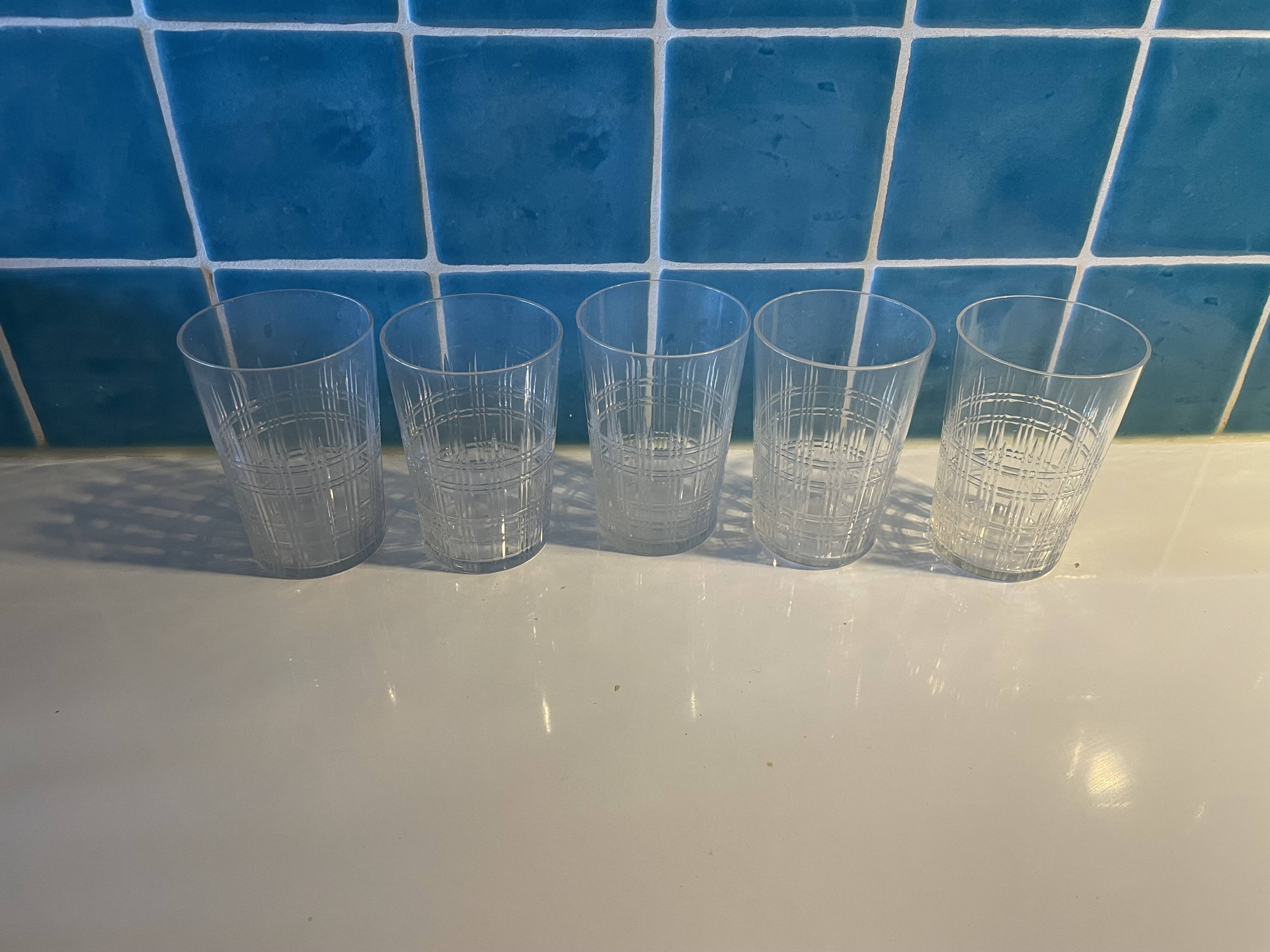 Baccarat Nancy fruit juice glasses