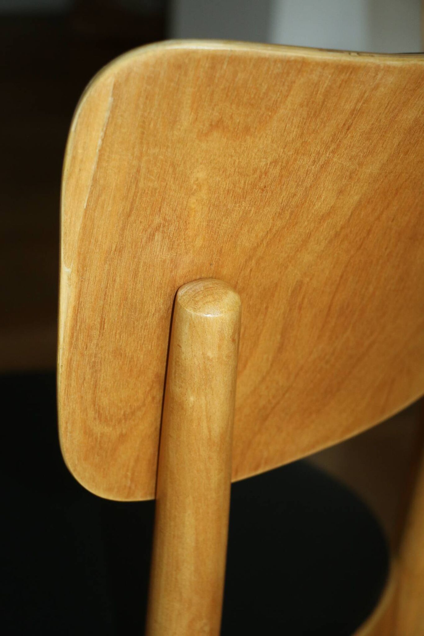 5 chaises baumann dos large skaï noir