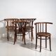 Antique armchairs with armrests (circa 1920). Set of 4 pieces no. 3