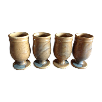 Set de 4 tasses en ceramique vernissée