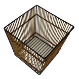 Vintage Rohe Noordwolde rattan basket by Dirk van Sliedrecht 60's Design