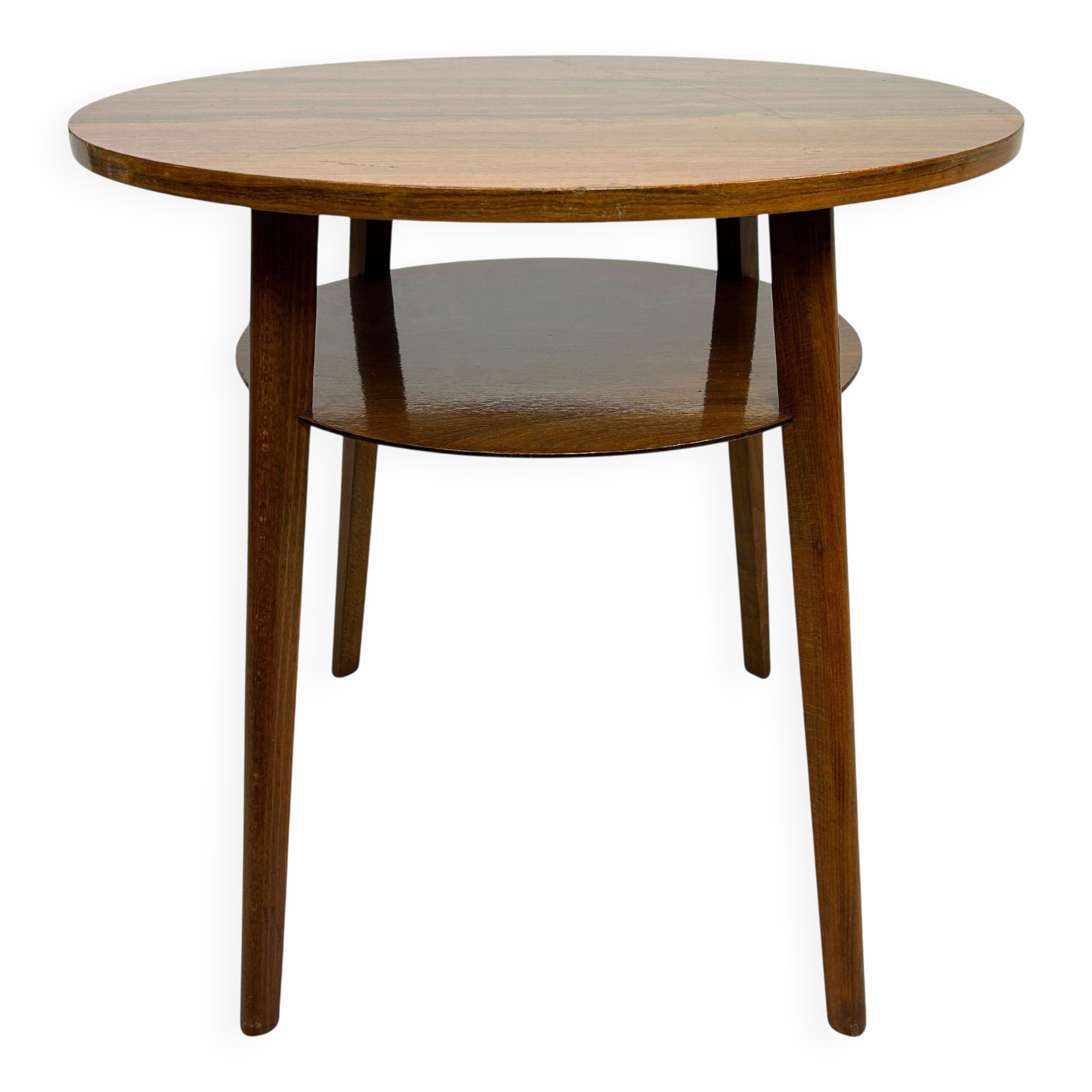 Mid-century modern round coffee table