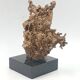 Organic Sculpture Brutalist Modernist Midcentury Gilded Bronze Casting