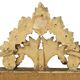 Classic Italian Gilt Crested Mirror by La Barge, 100 cm