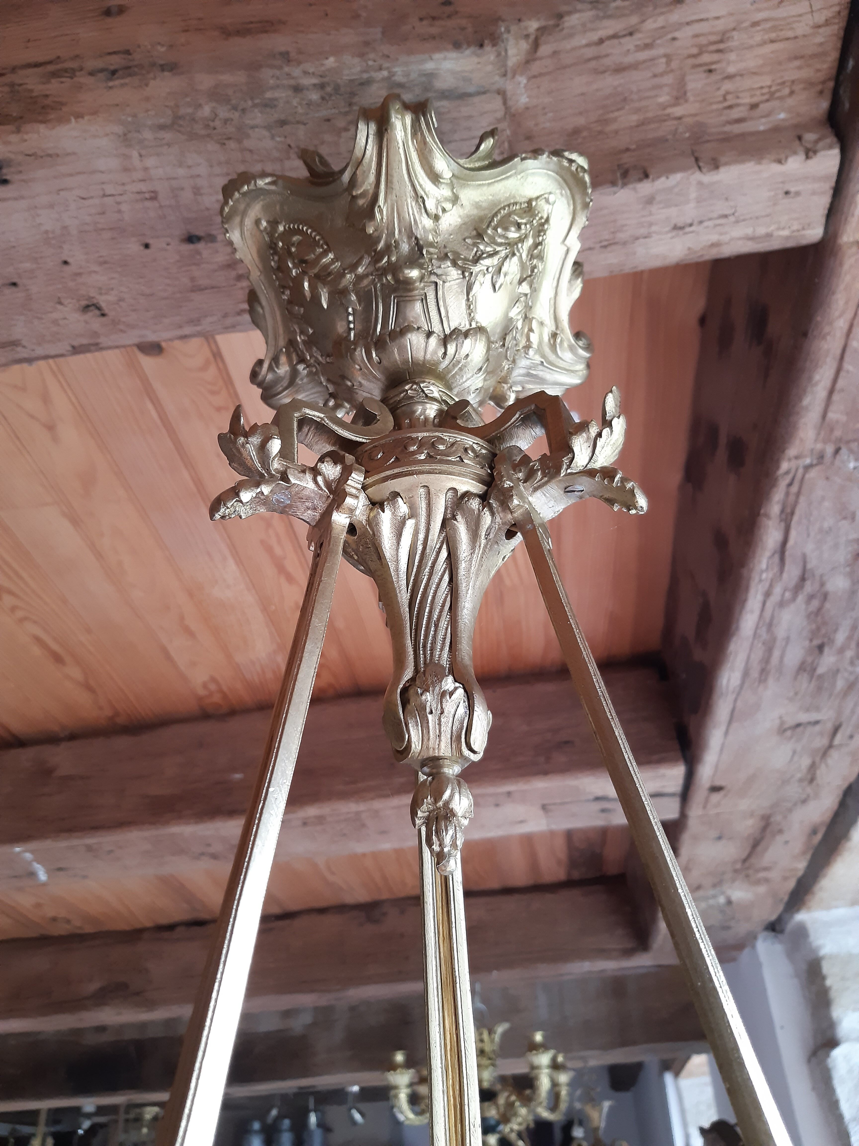 Mirror style Empire era Nap 3 bronze alabaster 4 fires