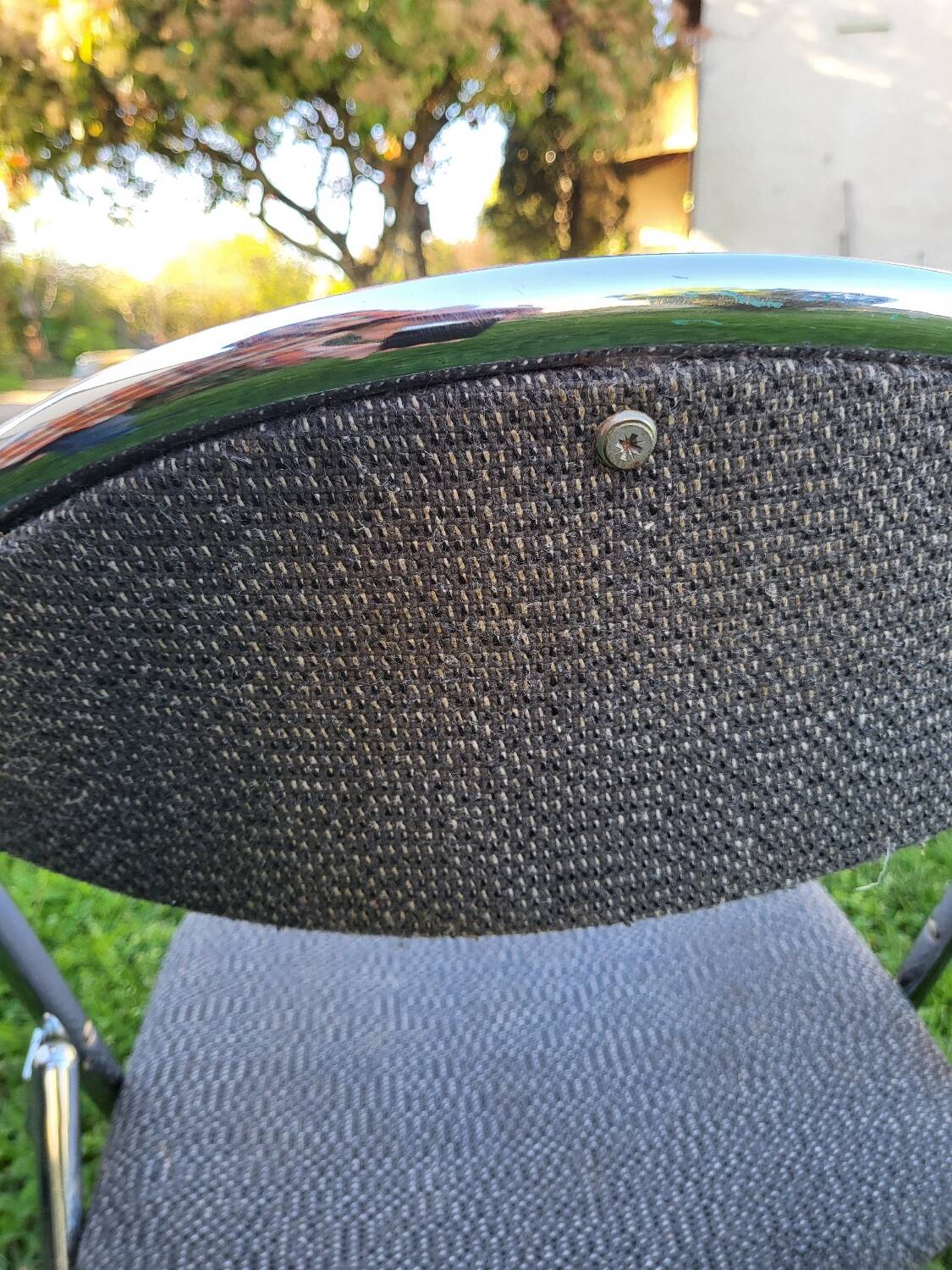 Set of 4 souvignet folding chairs from the 1970s.