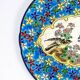 Assiette Longwy début XXe  – Émaux cloisonnés à décor d’oiseaux et fleurs