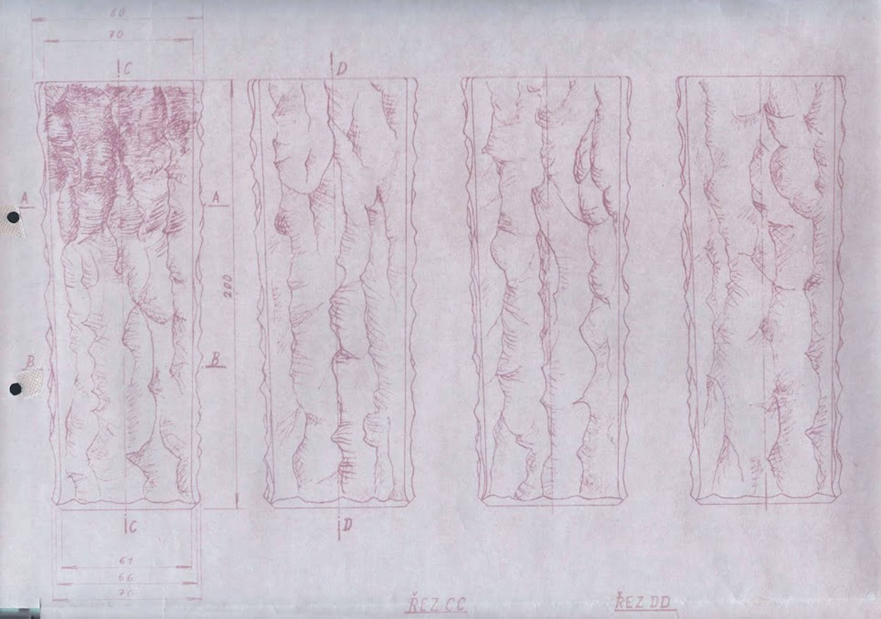 1960's Flower Vase by Vladislav Urban for Rosice Glasswork