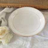 Pedestal plate, compotier in Limoges porcelain