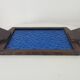 Art deco cathedral glass serving tray 1940s/1950s