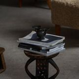 Hardwood stool Tonga (Batonga) carved with geometric patterns, 20th century, 1960s.