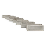 Set of 8 fiber cement planters
