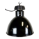 Industrial bauhaus black enamel pendant lamp, 1930s