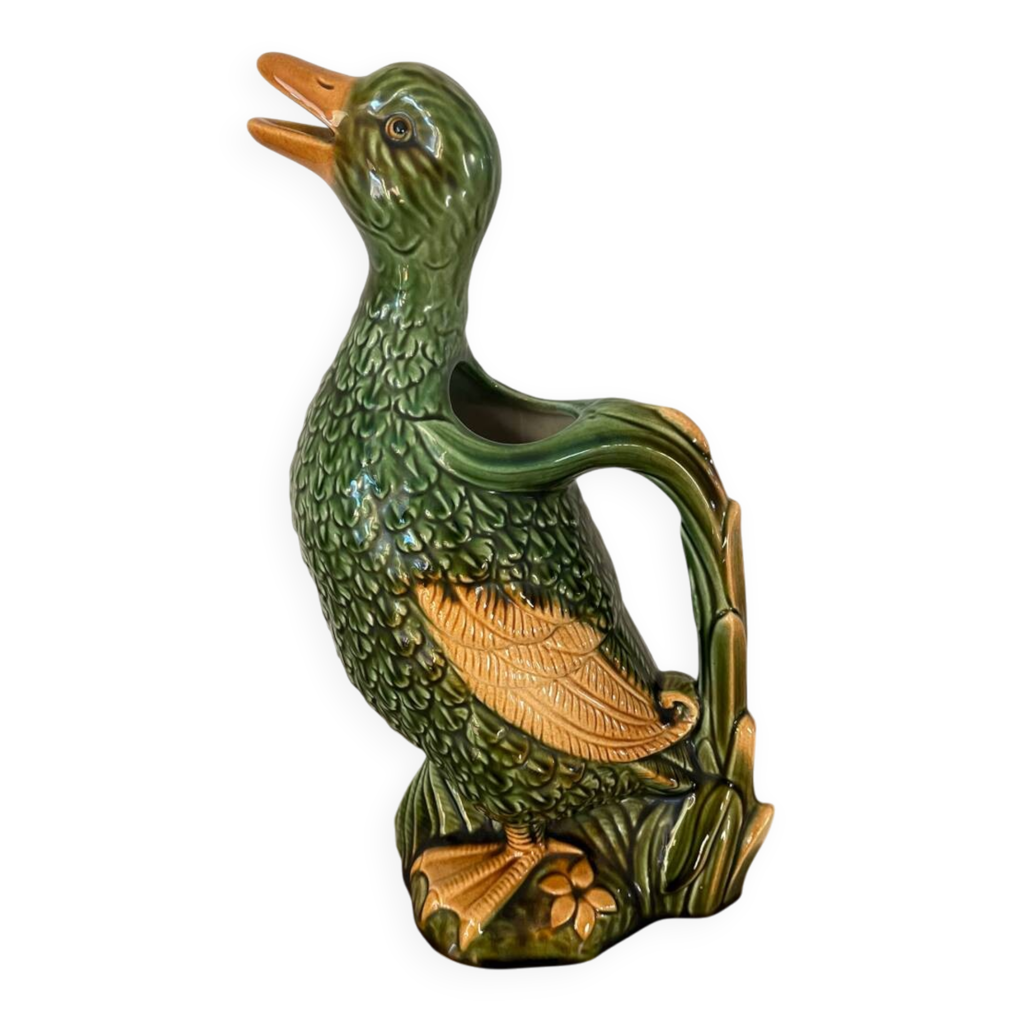 Vintage duck-shaped zoomorphic jug