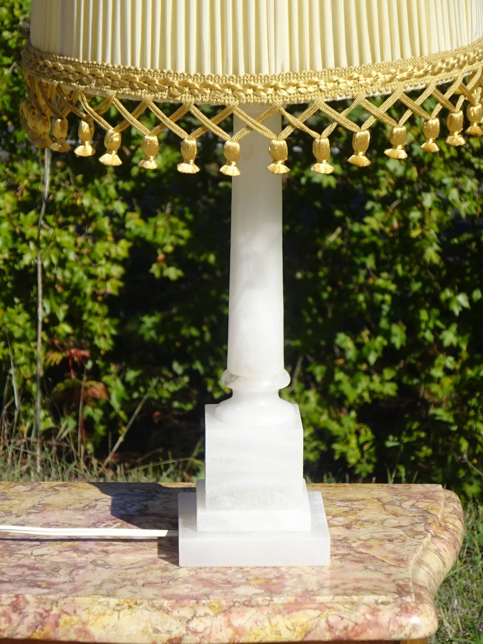 Lampe en albâtre