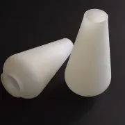 Pair Vintage Opaque White Glass Replacement Shades Chandeliers/Wall Lights