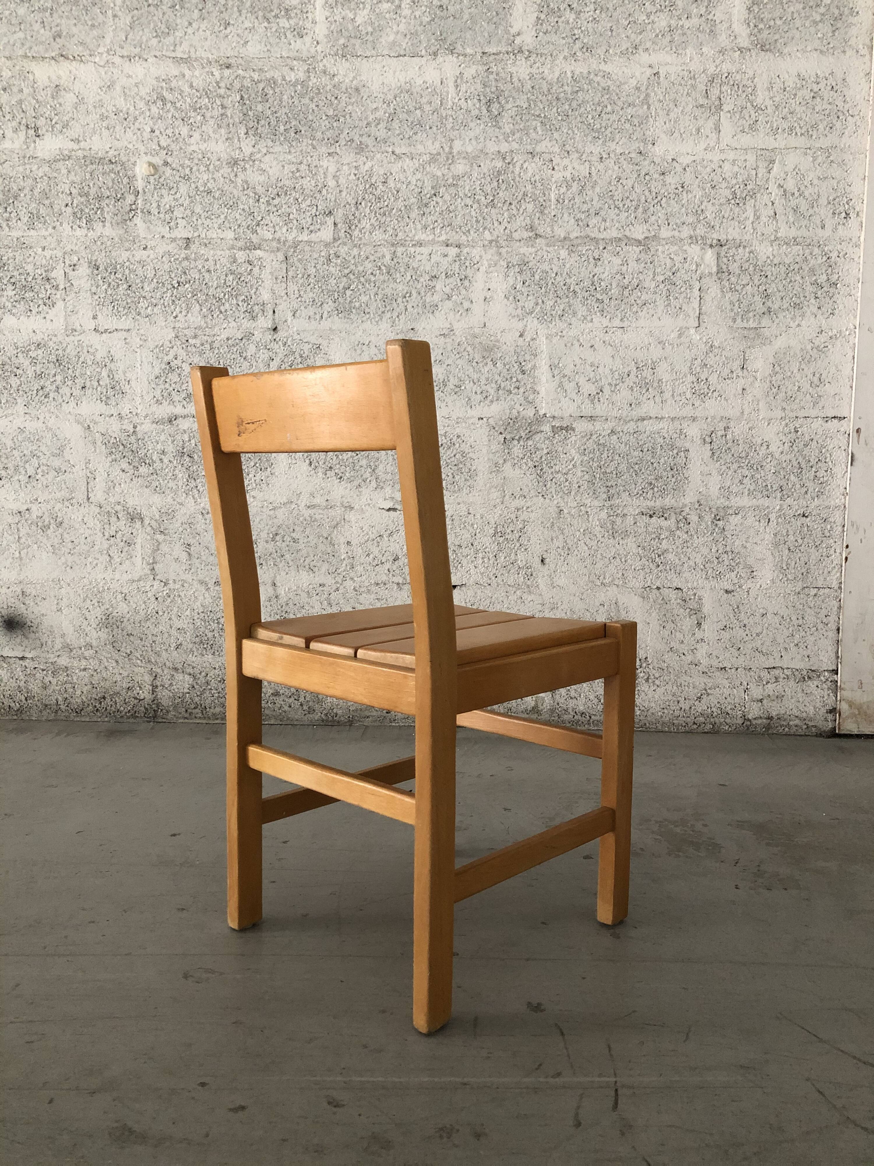 Suite of four vintage chairs