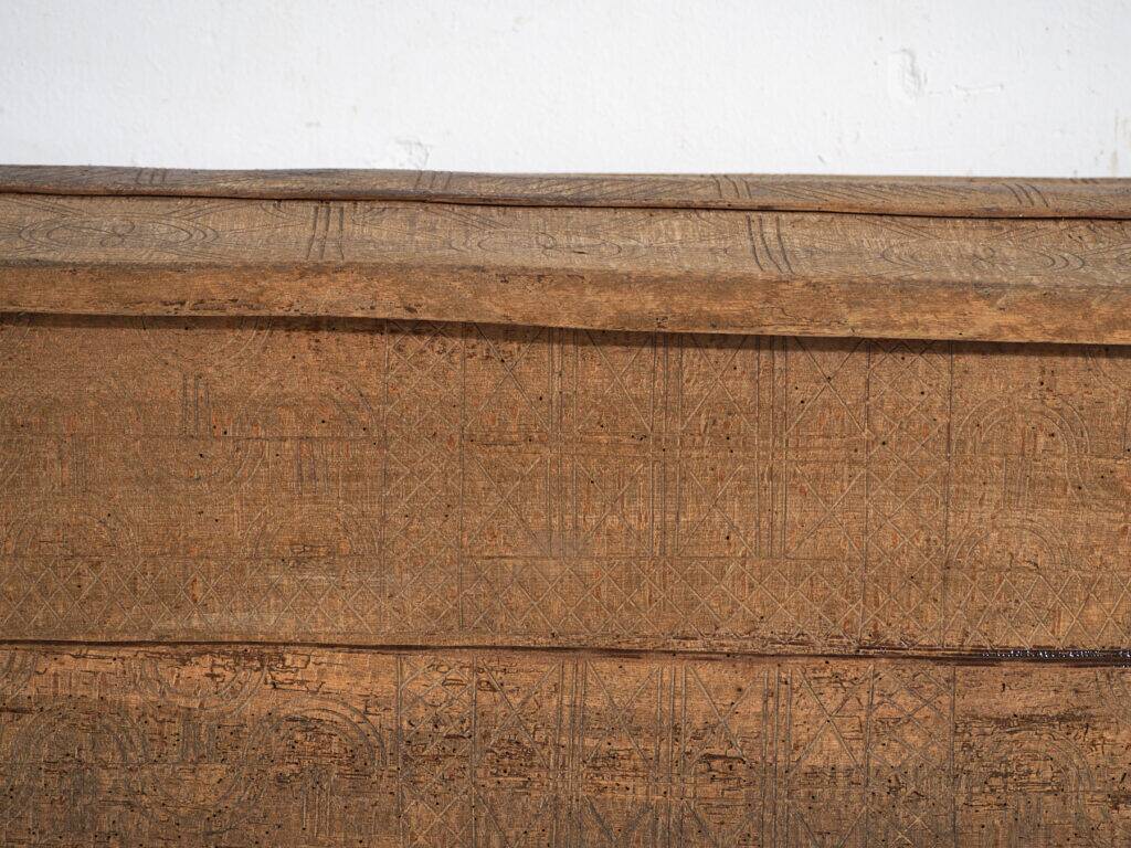 Ancient primitive wooden chest – Transylvania, around 1850