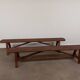 Pair of rustic benches 220 cm