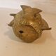 Vase poisson en laiton