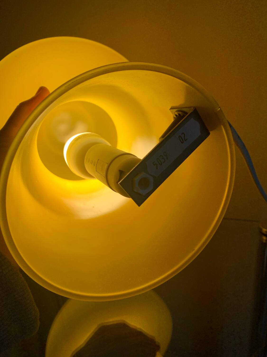 Vintage mushroom lamp