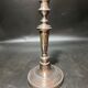 Silver metal candle holder