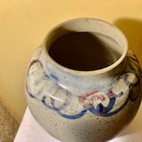 Vase pensu , enamelled ceramic, marking to be identified n°3 bis vintage