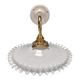 Opaline and white ceramic wall light