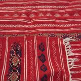 Red Berber kilim handmade carpets 200x118cm