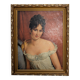 Portrait de Madame Récamier - reproduction  François Gerard - cadre doré