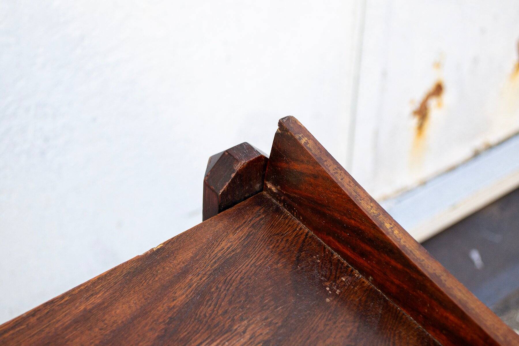 Wooden trolley with shelves attributed to Dino Cavalli for Ditta Tredici, Pavia, 1960s.