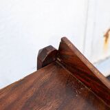 Wooden trolley with shelves attributed to Dino Cavalli for Ditta Tredici, Pavia, 1960s.