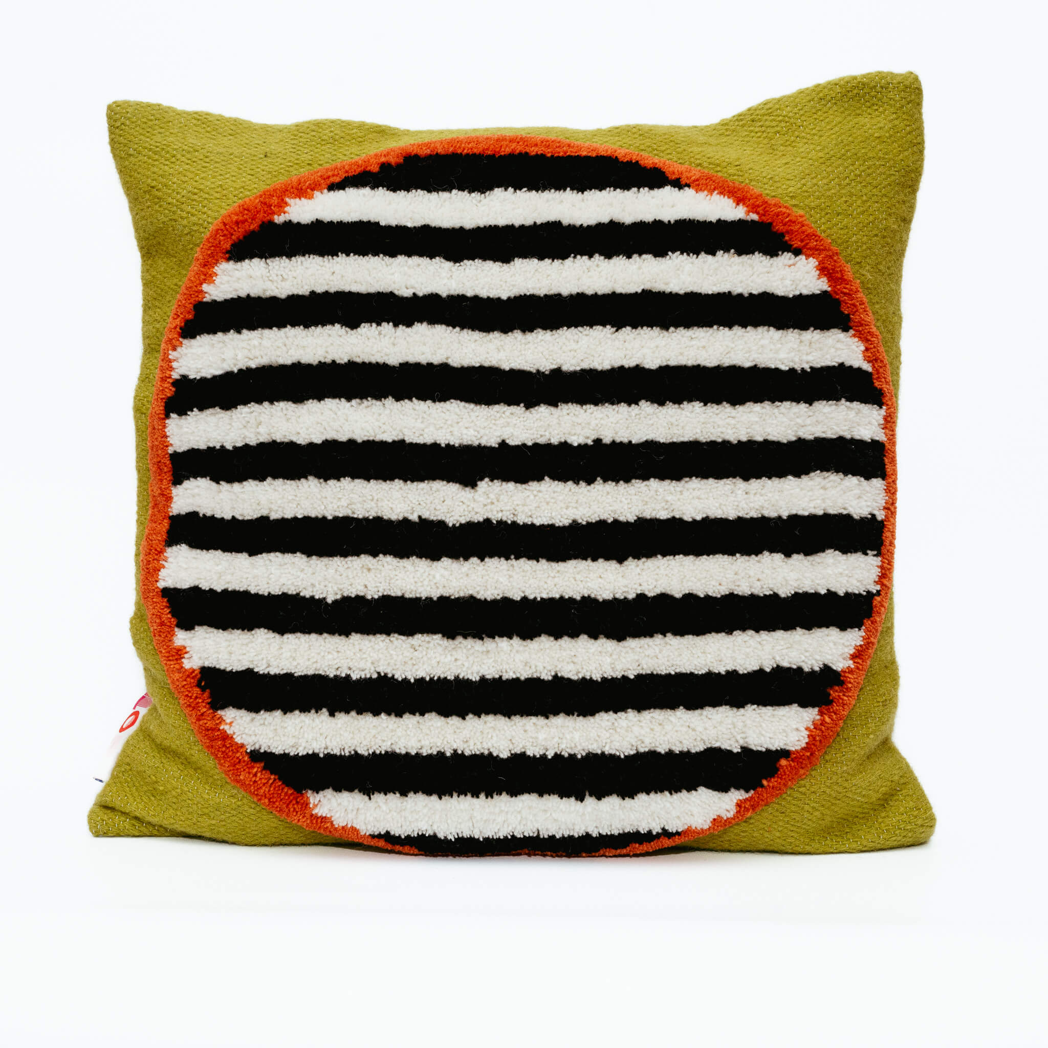 handmade wool cushion cover porthole 45 x 45 cm