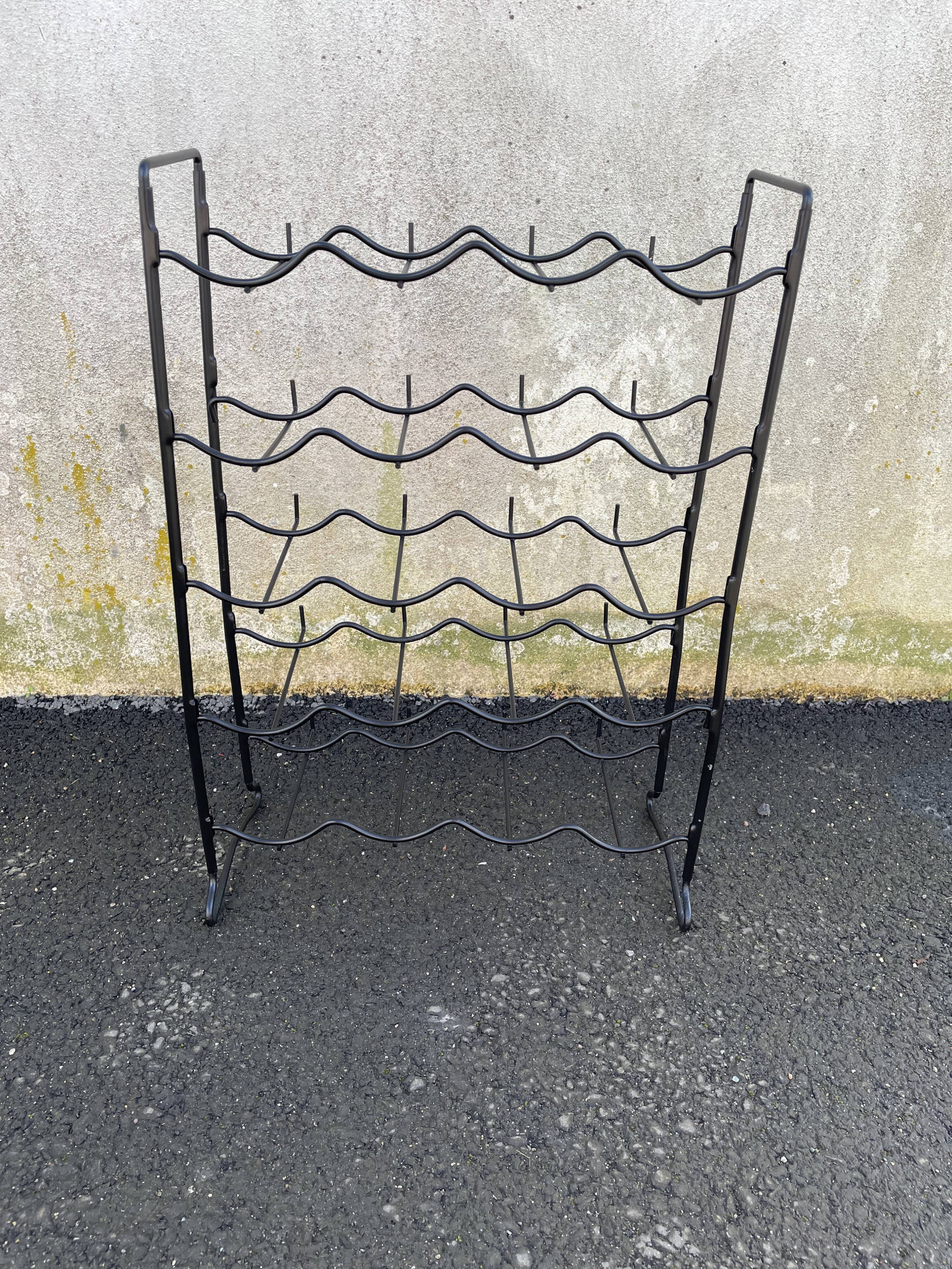 Vintage black bottle holder