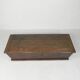 Antique oak chest, trough, blanket chest, 19th century