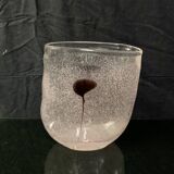 Bubbled glass vase