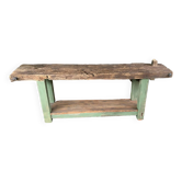 Wooden carpenter's workbench