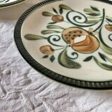 Set of 6 Boch La Louvière flat plates - Argenteuil series