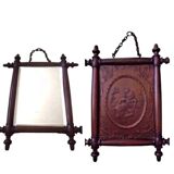 Miroir mural biseauté double face Ancien