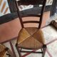 Paire de chaise paille bois 1900