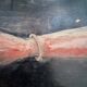 Oil painting on wood signed “golden autumn leaves”