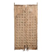 Nandra - Ancienne porte indienne en bois massif n°1